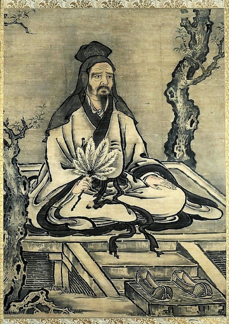 Kano-Tanyu-Confucius-and-His-Disciples-Yan-Hui-and-Zeng-Sen-at-the--Ap-painting-artwork-print