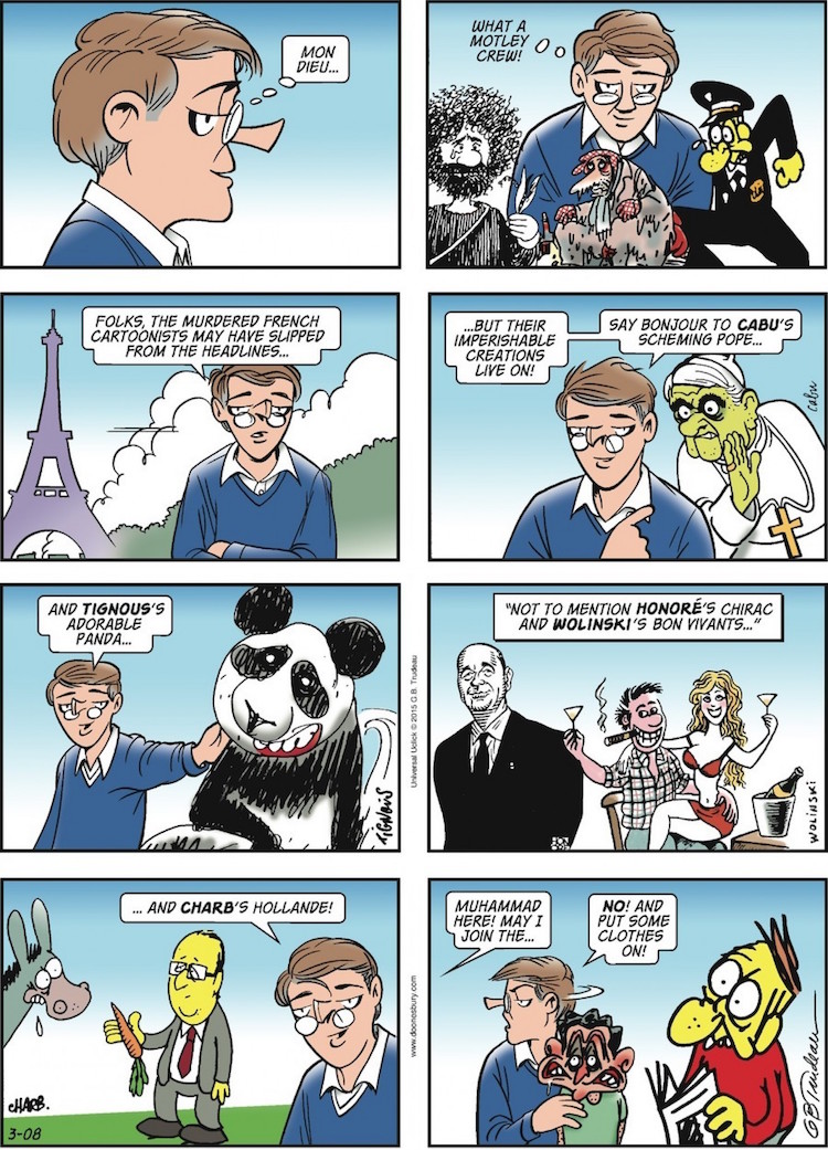 doonebury charlie hebdo