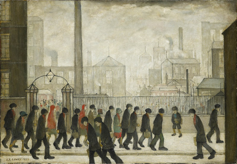 LS Lowry's Returning from Work, 1929. LS Lowry's Returning from Work, 1929. lowry returning