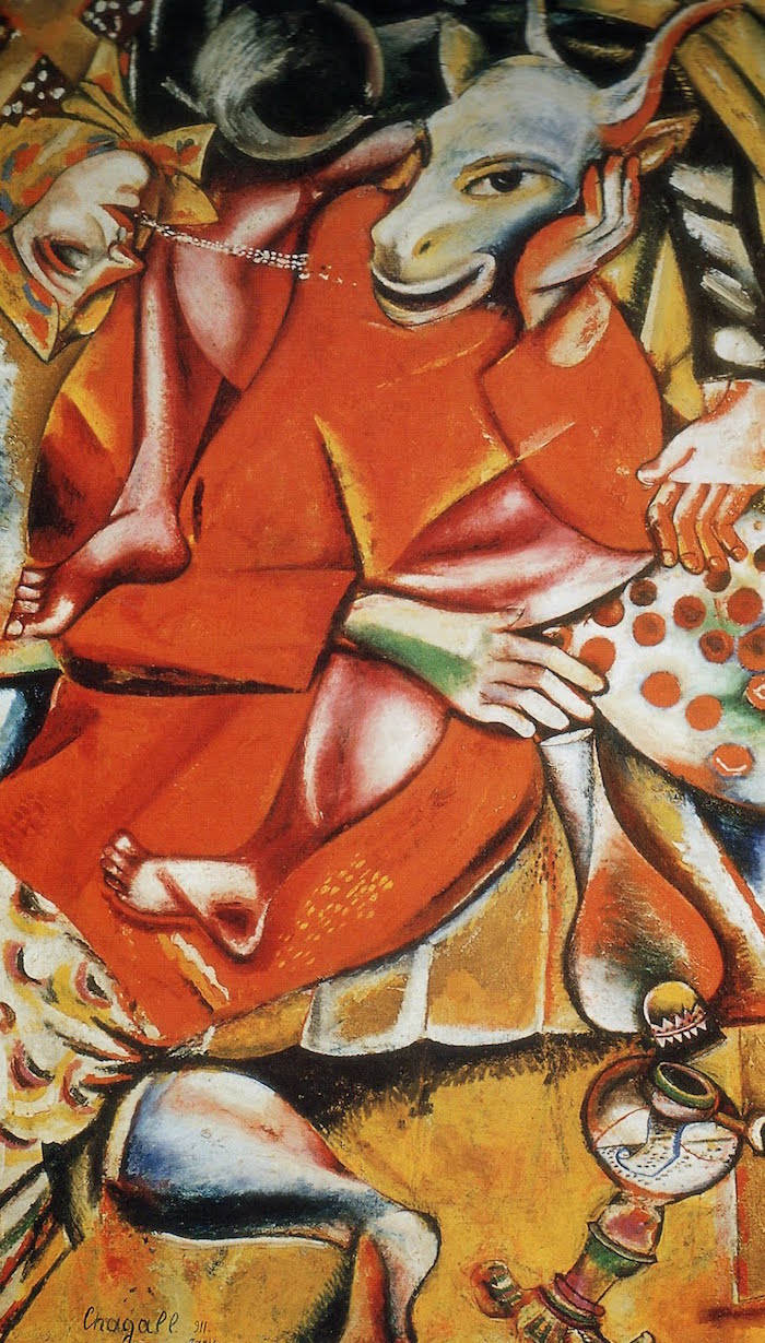 Marc Chagall Delicated to my Fiancee 1911