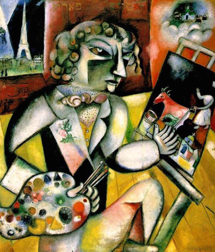 Marc Chagall Self Portrait With Seven Fingers 1913
