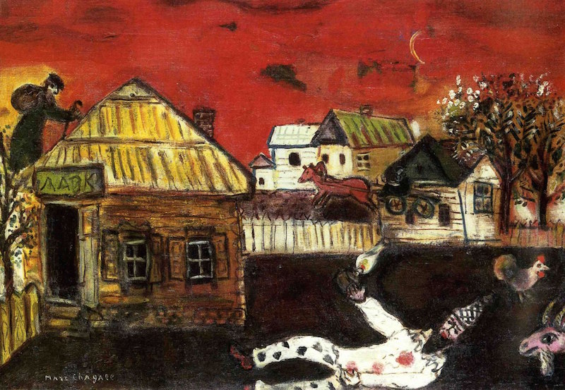 Marc Chagall Vitebsk Village Scene 1935-7