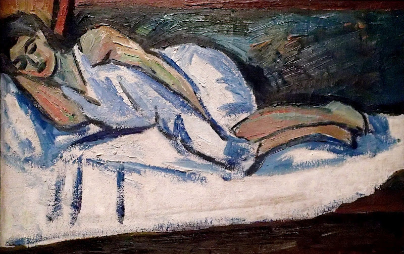 Mikhil Larionov Natalia Goncharova Sleeping 1908-10