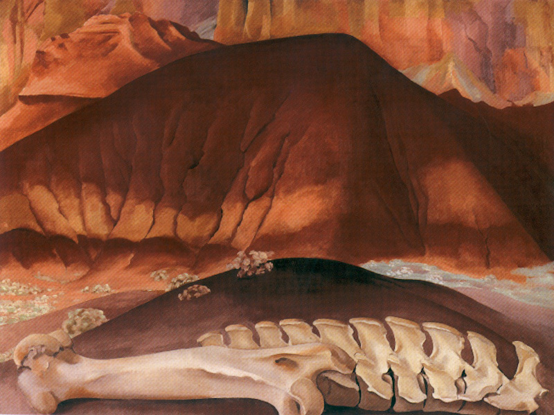 Georgia O'Keeffe Bones and Red Hills