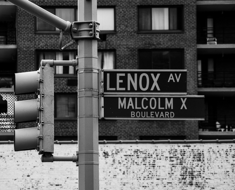 Malcolm X Boulevard sign