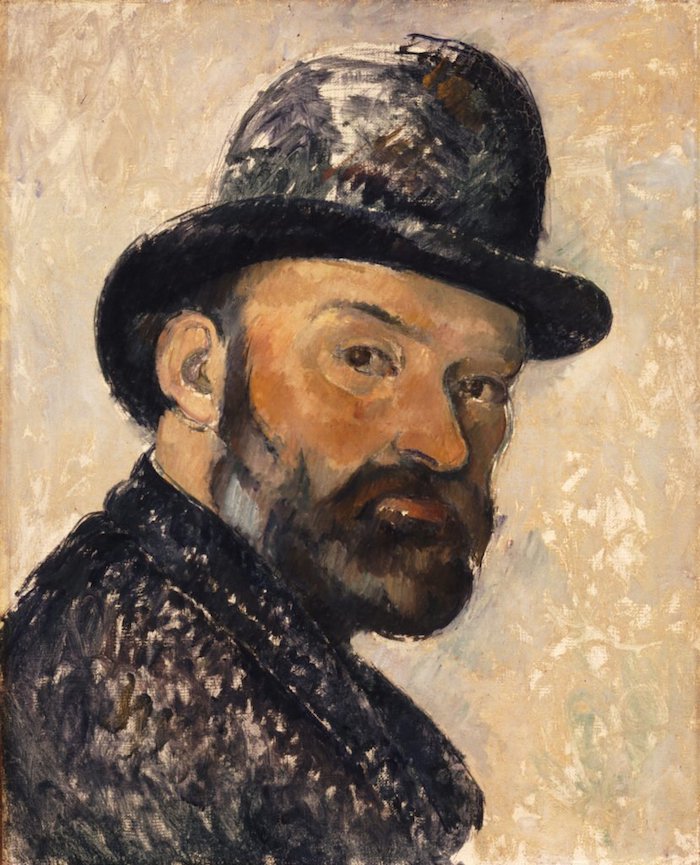 Cezanne Self portrait in a bowler hat