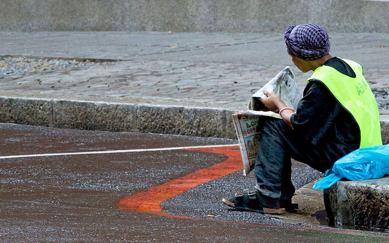 Street cleaner in Corporation St, Wikepedia Commons