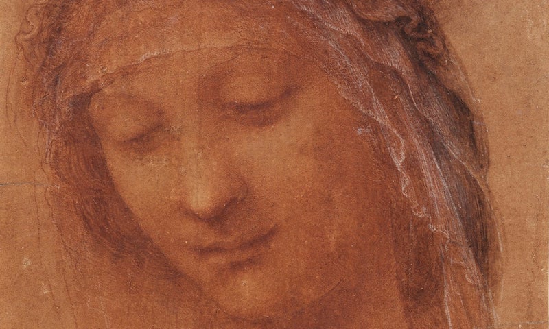 1Leonardo The head of the Madonna