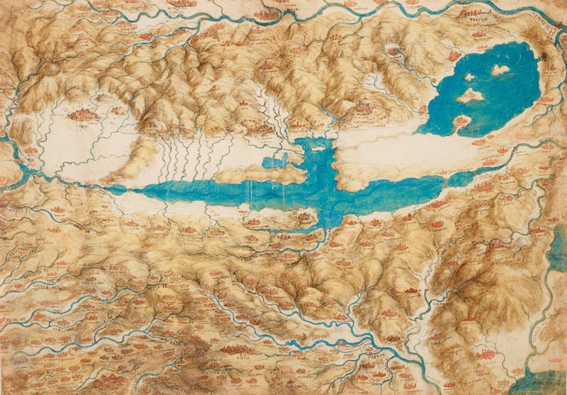 Leonardo A map of the Valdichiana
