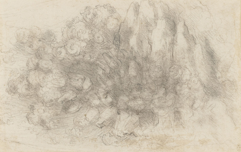 Leonardo A mountainous landscape