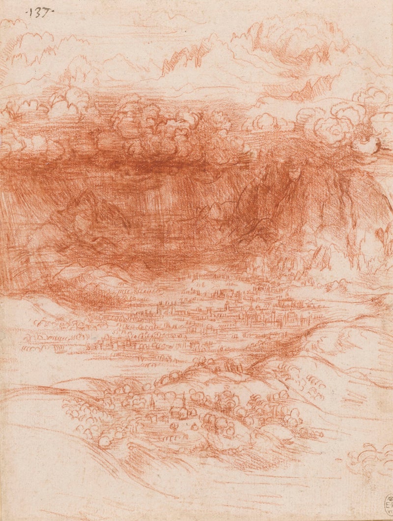 Leonardo Storm over an Alpine valley