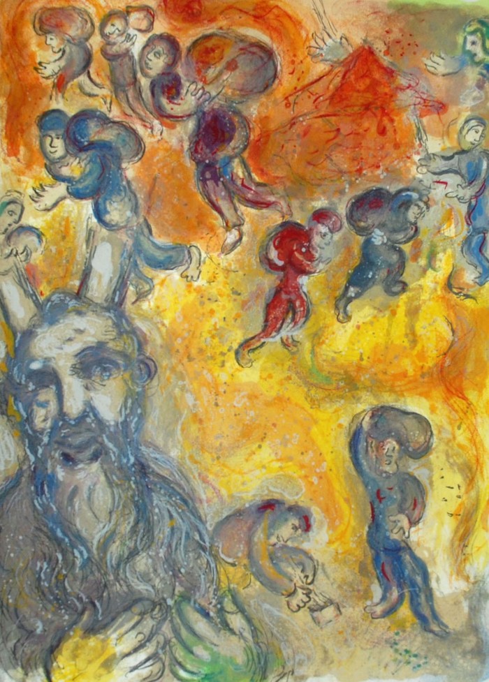 Marc Chagall Moses Sees the Sufferings of His People
