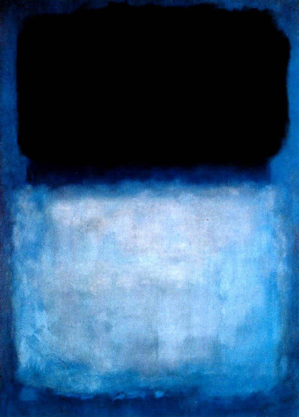 Mark Rothko Green over blue