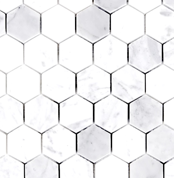 White Hexagons