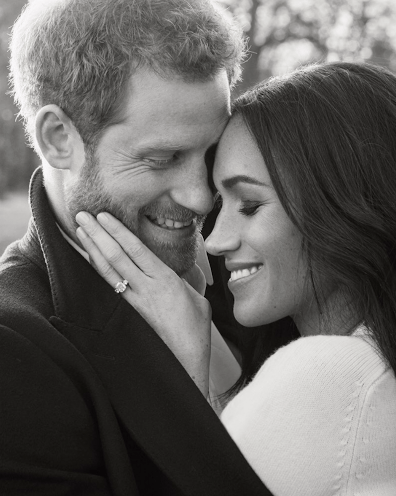Meghan and Harry official engagement photo
