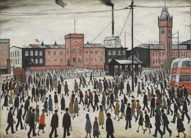 LS Lowry Going to Work
