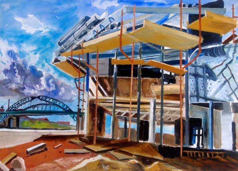 Soden, Robert, b.1955; The Construction of Prospect Building No.4, University of Sunderland, Tyne and Wear
