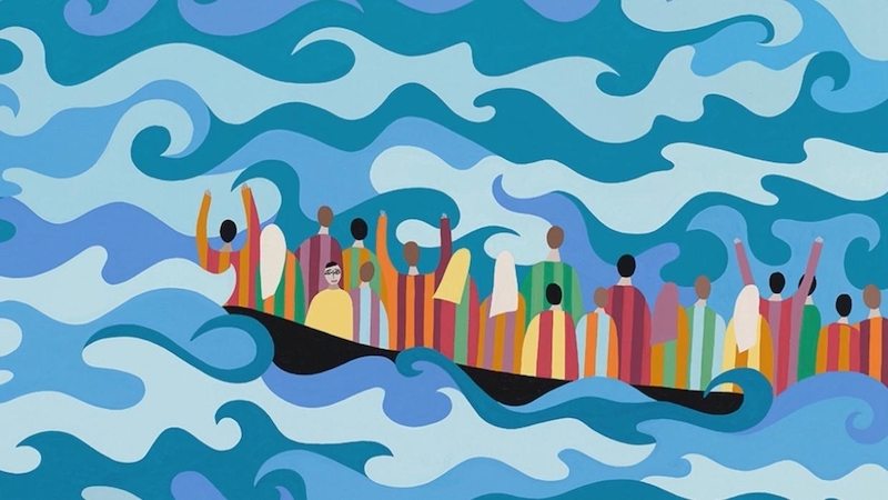 Helen Zughaib Syrian Migration Series 24