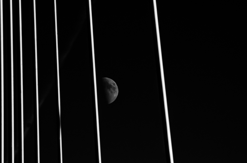 Moon and bridge
