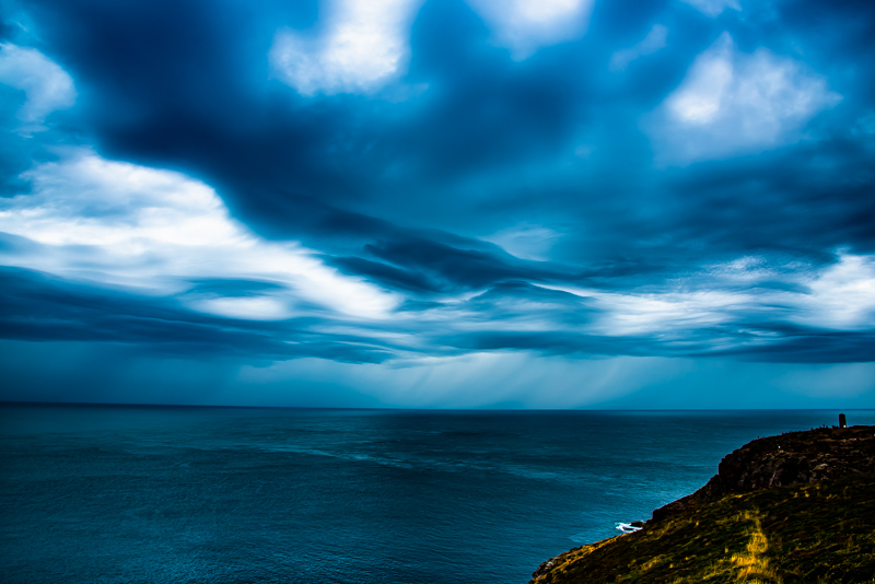 Storm over Normandy coast 2018