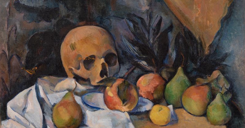 Cezanne, Still life with skull
