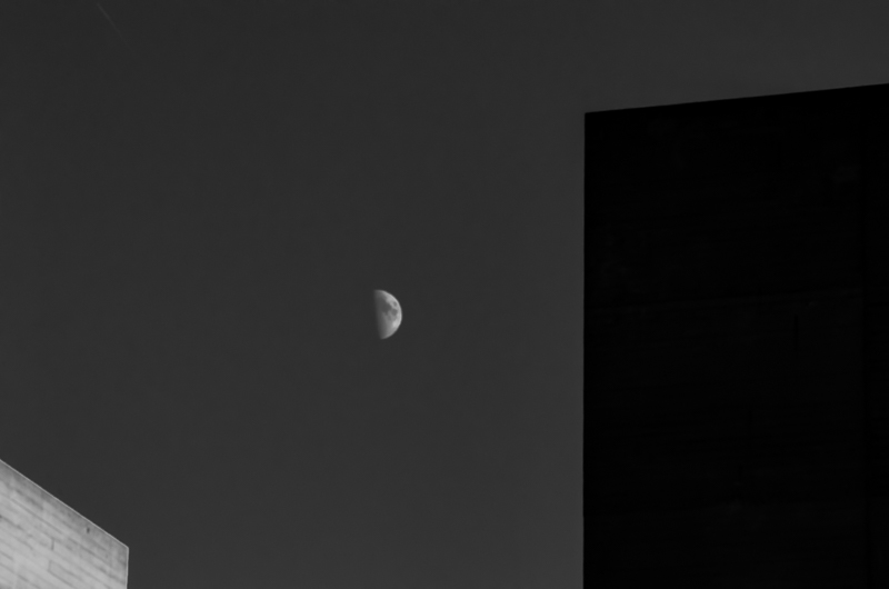 Concrete and moon